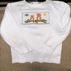 Smocked owl top by Vive La Fete